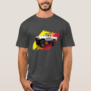 1985年トヨタ・ヒルクス4x4ピックアップトラック tシャツ