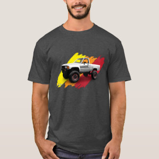 1985年トヨタ・ヒルクス4x4ピックアップトラック tシャツ