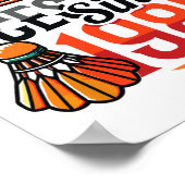 1985年バドミントン愛好家40誕生以来エースを提供 ポスター (角)