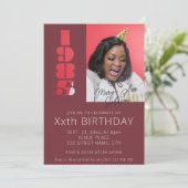 1985年ブルゴーニュ生まれーレッド40歳 招待状 (スタンド正面)