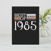 1985年ヴィンテージ25周年誕生日ギフト 招待状 (スタンド正面)