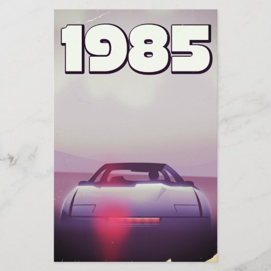 1985年当時のスーパーカーポスター 便箋 (正面)