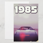 1985年当時のスーパーカーポスター 便箋 (正面/裏面)