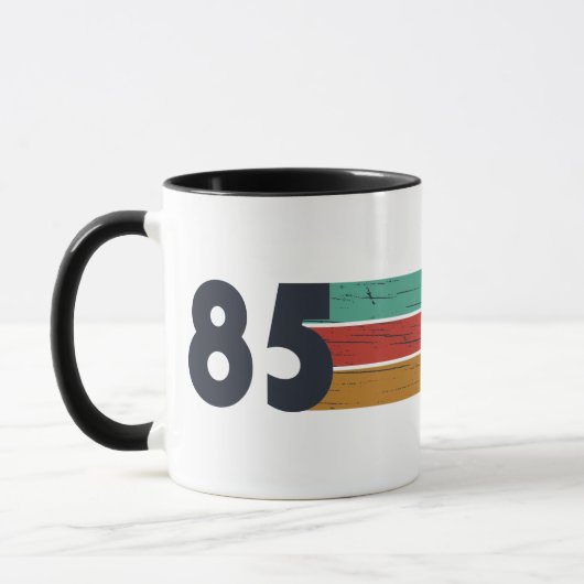 1985年生まれのヴィンテージ誕生日ギフト マグカップ (左)