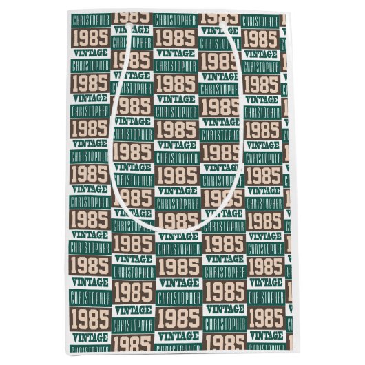 1985年生まれ中抱き枕 ミディアムペーパーバッグ (正面)