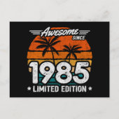 1985年生まれ1985年以来の限定版レトロ素晴らし。 ポストカード (正面)
