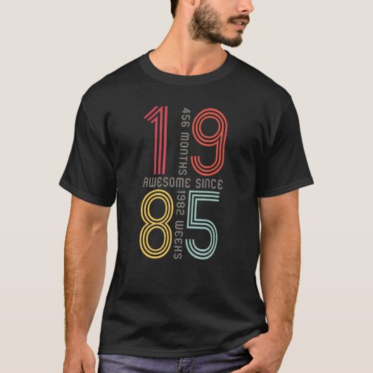 1985年素晴らしから38誕生日38歳Ret Tシャツ (正面)