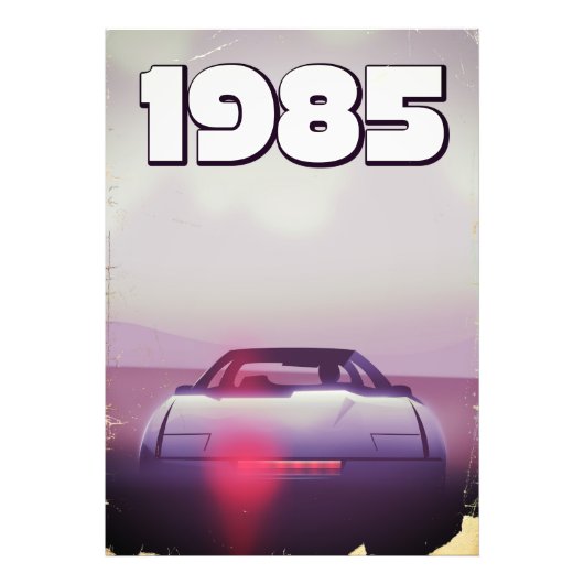 1985年製のスーパーカーポスター フォトプリント            (正面)