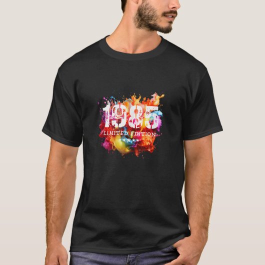 1985年誕生限定版誕生日 Tシャツ (正面)