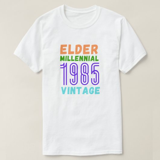1985年長老のヴィンテージTシャツ Tシャツ (デザイン正面)