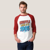 1985年風にシャッフル Tシャツ (正面フル)