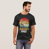 1985年1月以来の叙事詩ハッピーバースデー36年 Tシャツ (正面フル)