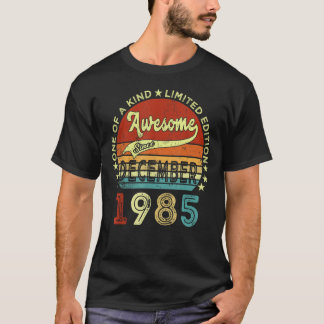 1985年12月37日素晴らし誕生37歳 Tシャツ