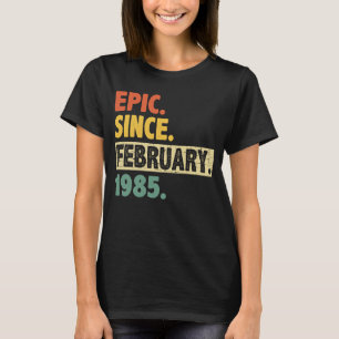 1985年2素晴らし月以来38誕生日38年 Tシャツ