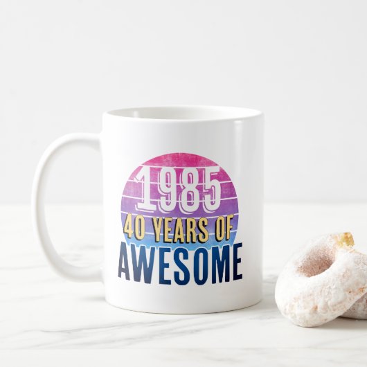 1985年4素晴らし年 コーヒーマグカップ (ドーナツ)