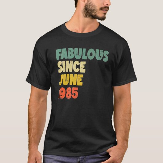 1985年6月以来の素晴らしい男の子の男の子の女の子 Tシャツ (正面)