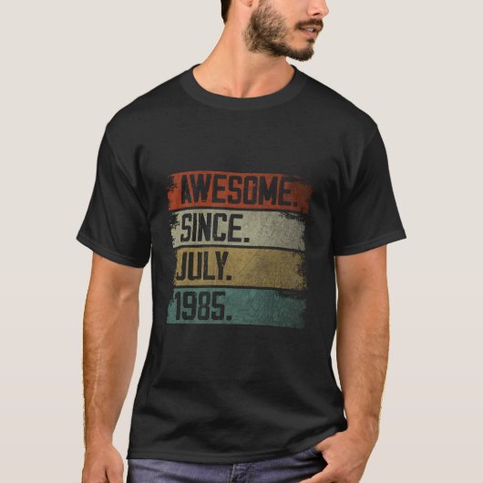 1985年7月からスゴイ 38歳 Tシャツ (正面)