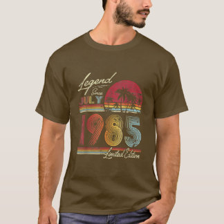 1985年7月以来37歳のギフト伝説37th Bir Tシャツ