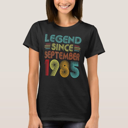 1985年9月以来37歳の伝説37th Bir Tシャツ (正面)
