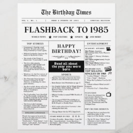 1985生まれ年モック新聞白黒