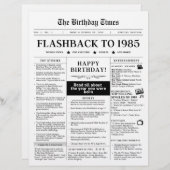 1985生まれ年モック新聞白黒 (正面/裏面)