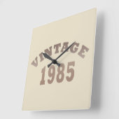 1985生まれ年ヴィンテージ40歳の誕生日ギフト スクエア壁時計 (傾斜)