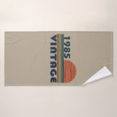 1985生まれ年ヴィンテージ40歳の誕生日ギフト バスタオル (バスタオル)