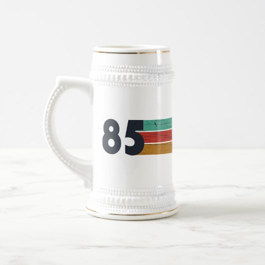 1985生まれ年ヴィンテージ40歳の誕生日ギフト ビールジョッキ (左)