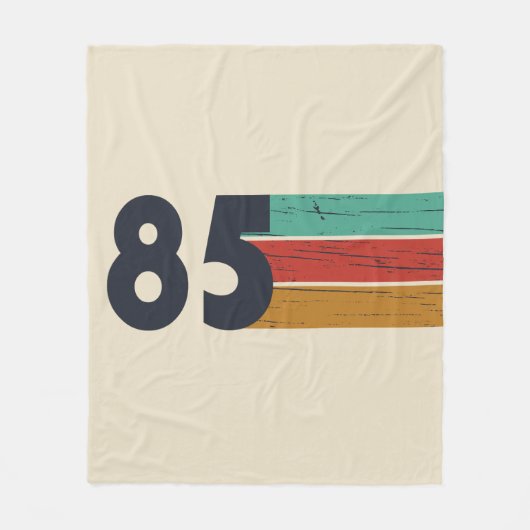 1985生まれ年ヴィンテージ40歳の誕生日ギフト フリースブランケット (正面)