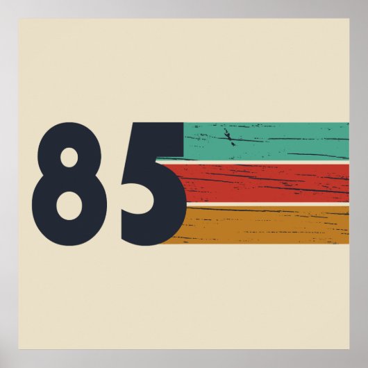 1985生まれ年ヴィンテージ40歳の誕生日ギフト ポスター (正面)