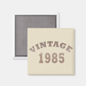 1985生まれ年ヴィンテージ40歳の誕生日ギフト マグネット (正面/裏面)