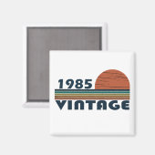 1985生まれ年ヴィンテージ40歳の誕生日ギフト マグネット (正面/裏面)