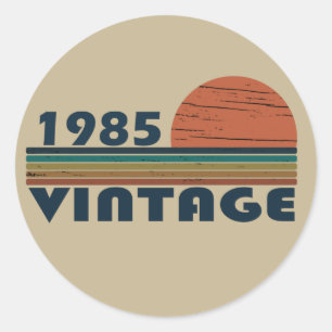 1985生まれ年ヴィンテージ40歳の誕生日ギフト ラウンドシール