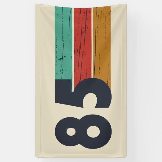 1985生まれ年ヴィンテージ40歳の誕生日ギフト 横断幕 (縦)