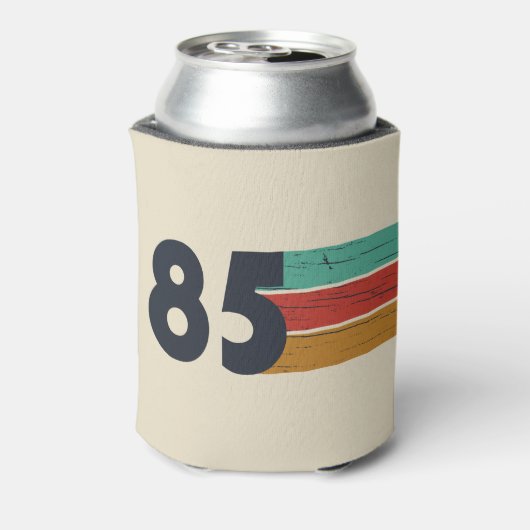 1985生まれ年ヴィンテージ40歳の誕生日ギフト 缶クーラー (缶裏面)