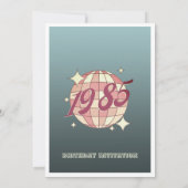 1985生まれ年39歳40歳の誕生日パーティの招待状 招待状 (裏面)