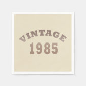 1985生まれ年4ヴィンテージ40歳 スタンダードカクテルナプキン (正面)