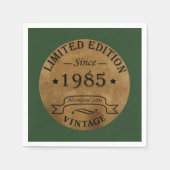 1985生まれ年4ヴィンテージ40歳 スタンダードカクテルナプキン (正面)