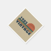 1985生まれ年4ヴィンテージ40歳 スタンダードカクテルナプキン (角)