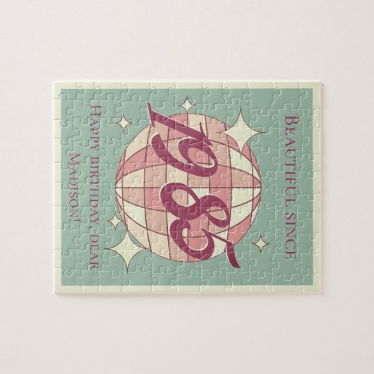 1985生まれ年40歳の誕生日ギフトゲームのヴィンテージ ジグソーパズル (横)