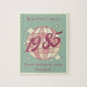 1985生まれ年40歳の誕生日ギフトゲームのヴィンテージ ジグソーパズル (縦)