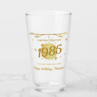 1985生まれ年40歳の誕生日パーティーはバーウェアを飲む タンブラーグラス