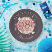 1985生まれ年40歳の誕生日パーティーデコール紙プレート ペーパープレート (パーティー)