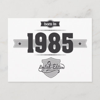 1985生まれ年(Dark&Lightgrey) ポストカード