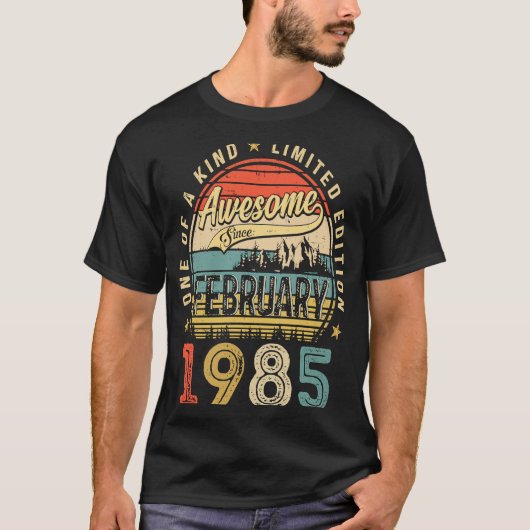 1985素晴らし年2月38歳から38歳の出産 Tシャツ (正面)