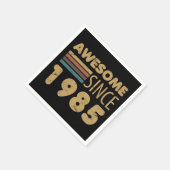 1985素晴らし年40歳の誕生日 スタンダードカクテルナプキン (角)