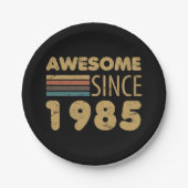 1985素晴らし年40歳の誕生日 ペーパープレート (正面)