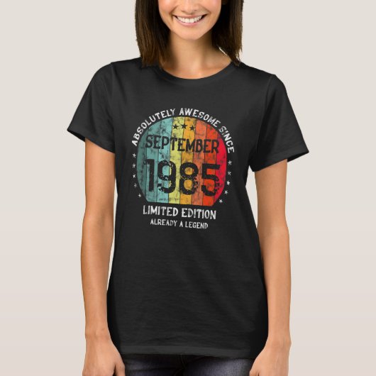 1985素晴らし年9月以来の絶対女性 Tシャツ (正面)
