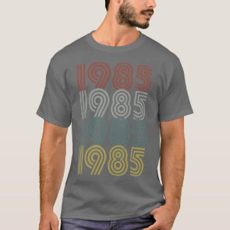 1985誕生年レトロスタイル Tシャツ