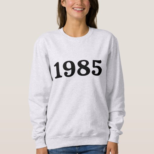1985誕生年40歳のヴィンテージ スウェットシャツ (正面)